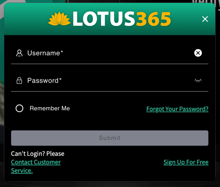 Lotus365 Login