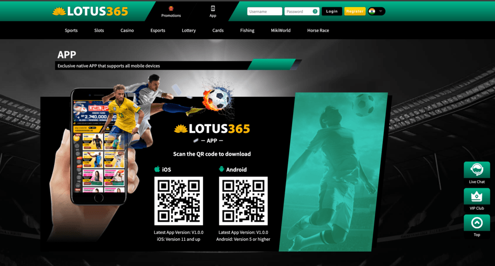 Lotus365 Mobile App